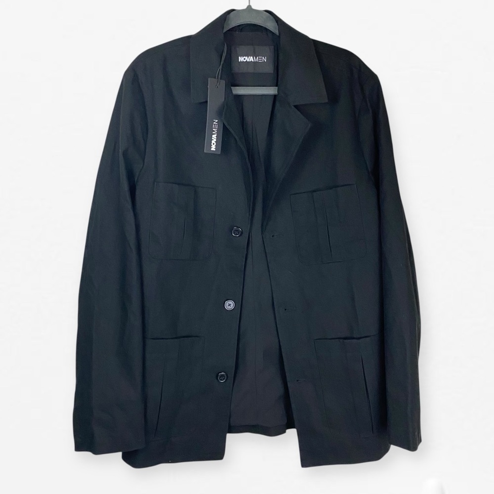 Nova Men's Black Casual Berry Jacket M NWT